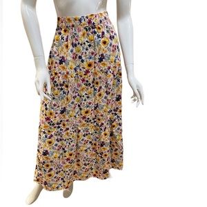 Cottage Core Floral Elastic Maxi Skirt Old Navy Plus Size 4X